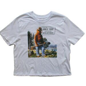 Only You Can Prevent....Cropped Tee NWOT